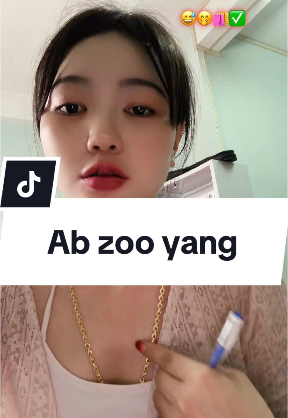 A post by @1717o5 on TikTok caption: #ab #zoo #yang #เทรนด์วันนี้ #แม่ค้าออนไลน์ #เบี8🥰💗 #❤️ 