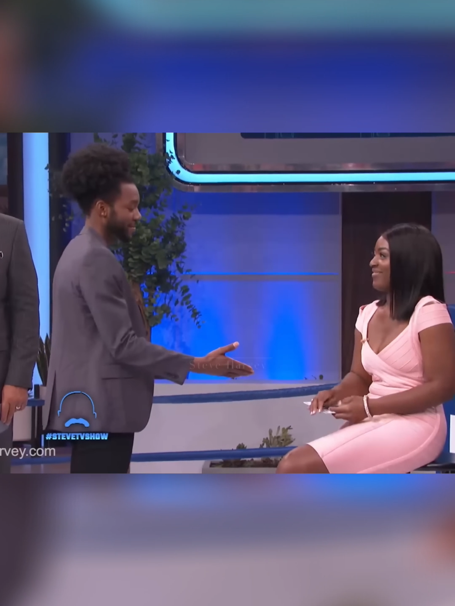 A post by @steveharvey on TikTok caption: He Used THIS Pick-Up Line & She Actually Said YES!  #funny