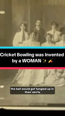 A post by @tilscience on TikTok caption: TIL that the over arm cricket bowl was invented by a woman ✨  #cricket #cricketlover #sports #womeninsports #didyouknow 