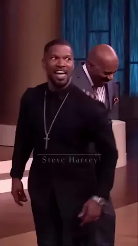 A post by @steveharvey on TikTok caption: Jamie Foxx's Pickup Lines vs. Steve Harvey's Hilarious Reactions! #steveharvey #funny