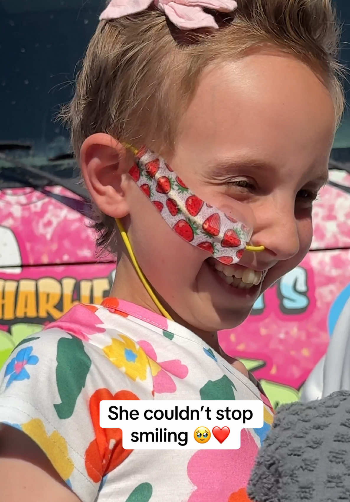 A post by @charlie on TikTok caption: She couldn’t stop smiling omg 🥹🥹 Y’all drop some ❤️’s in the comments for Brielle ❤️❤️❤️❤️ Thank you @The Muscle for donating the ATV 🙏🏻 #surprised #kindness #pediatriccancer #childhoodcancer #neuroblastoma #cancerwarrior   *This is a kids ATV approved for kids 8yrs + and doesn’t go above 12mph*