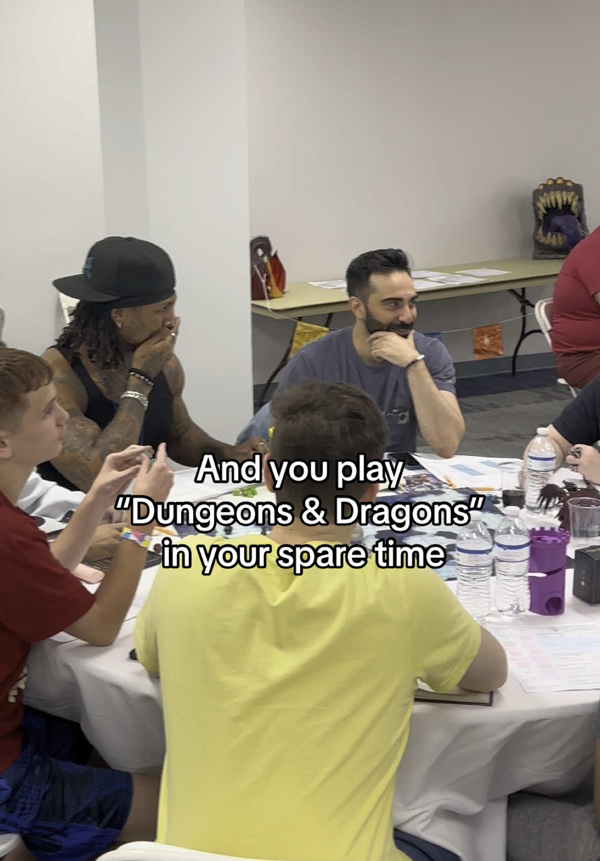 A post by @dontcalldom on TikTok caption: Level 4 aasimar bard btw 🎲 🐉 #dnd #dndtiktok #dungeonsanddragons 