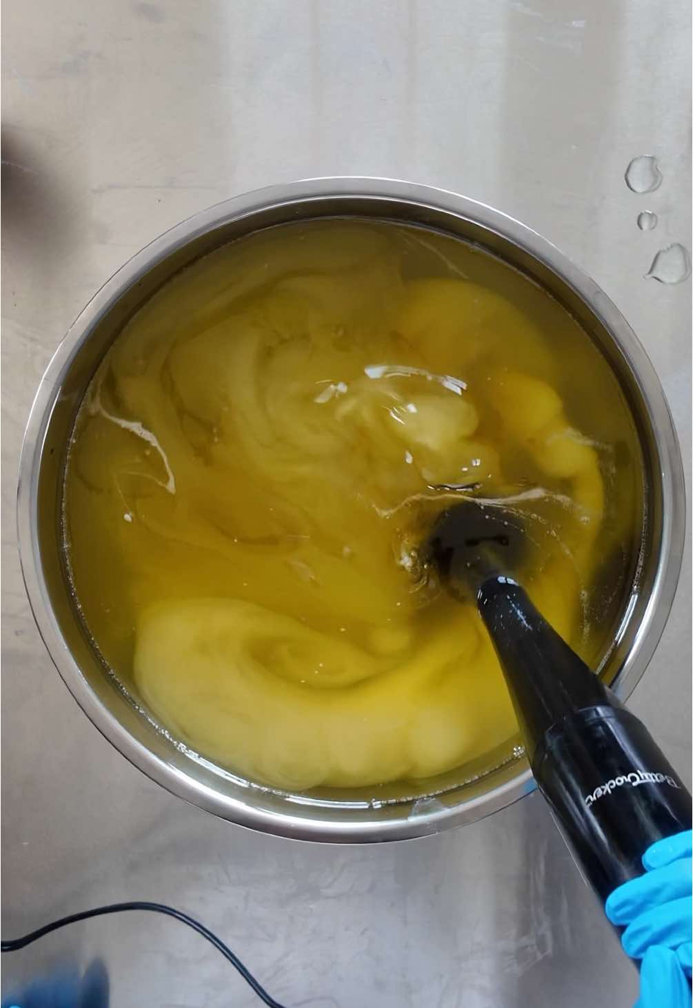 A post by @brwnsgrskin on TikTok caption: a little lye + oils and you’ve got the best soap known to man kind 😍. Can’t wait to launch you babiesssss !!!  #soapmakersoftiktok #soapmaking #coldprocesssoapmaking 