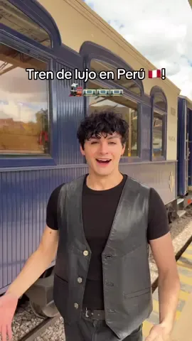 A post by @andrewlarranaga on TikTok caption: Tren de lujo en Perú 🇵🇪! 🚂🚋🚋 Un viaje increíble y ESCANDALoso con @JeanPaulGaultier y amigos! #JeanPaulGaultier #jpgperfume 