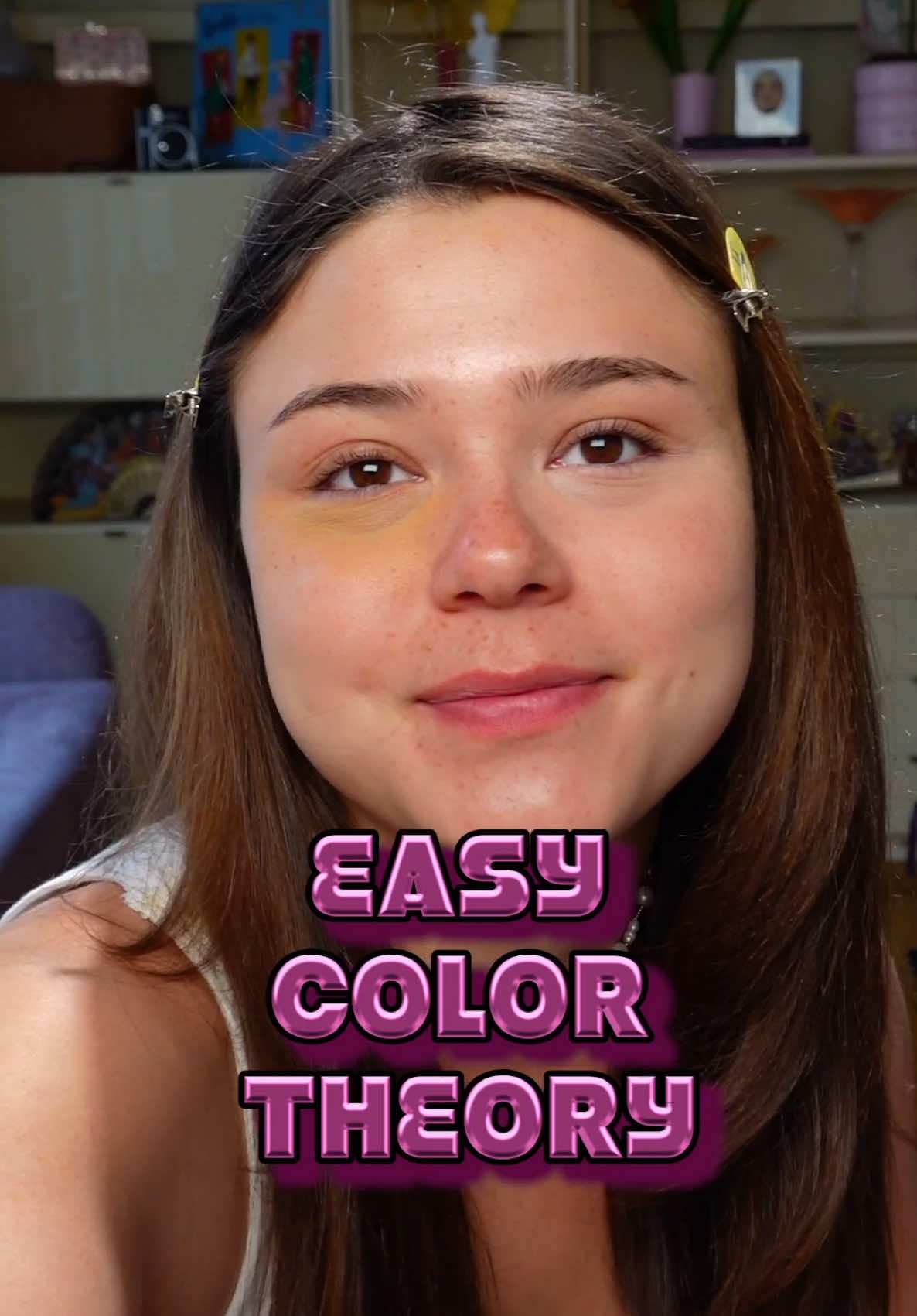 A post by @rachelocool on TikTok caption: Don’t get color theory? You don’t have to! Just know this #colortheory #MakeUpTips #concealer 