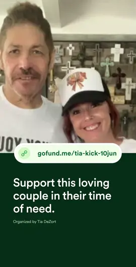 A post by @michaeladezort on TikTok caption: Hi everyone, this is my beautiful sister, Nicole & my amazing brother in law, Dean. Dean has been battling cancer since 2021. He is currently on hospice care. Our family has started a GoFundMe for them to help relieve the stress of expenses during this difficult time. We appreciate all the love and prayers, please keep them coming. If you would like to donate this is their link. Also just sharing and pushing this video out helps tons too. Thank you all❤️ #fyp #foryoupage #viral #gofundme #cancer #cancersucks #terminalcancer #prayers #pleaseshare @•Shasta Nicole• @Everyone’s Auntie❌  