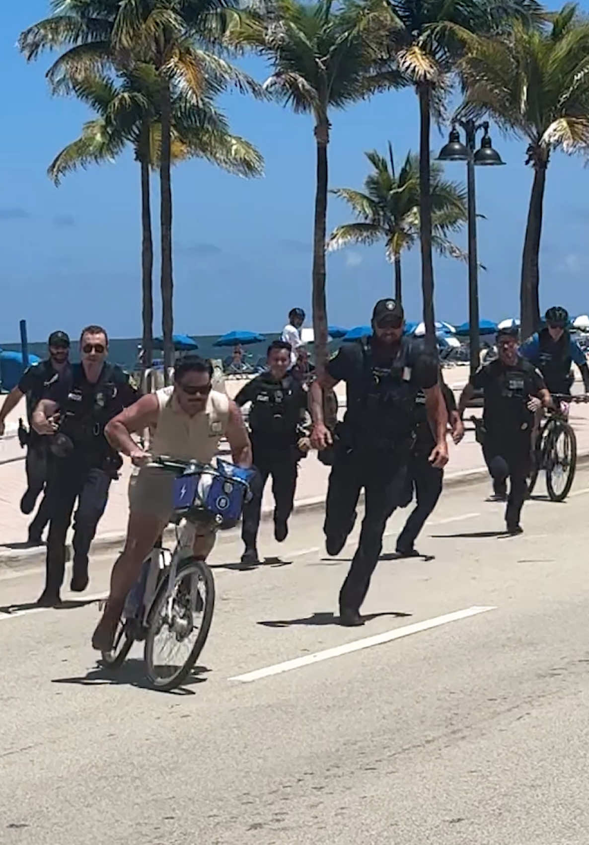 A post by @frankielapenna on TikTok caption: Introducing diddy’s newest cell mate. #fate #diddy #arrested #cops #meme #police #floridaman #fortlauderdale #gyat #bicycle 