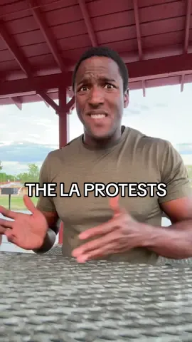 A post by @yourprouddad on TikTok caption: What are your thoughts on the protests in LA?