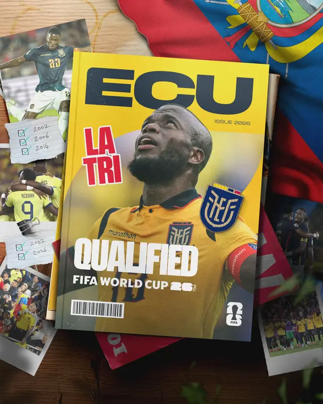 A post by @fifaworldcup on TikTok caption: 🇪🇨 Ecuador have booked their ticket to #FIFAWorldCup 26! 