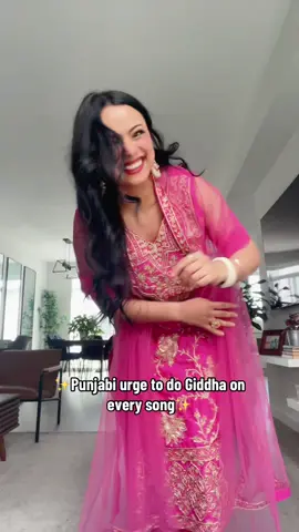 A post by @ogbhangralicious on TikTok caption: Won’t stop, can’t stop 😁 #giddha #bhangralicious #amreengill #browngirl #punjabi #wholelottamoney  My outfit by @Bynimrankaur ❤️