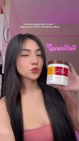A post by @redbedonia on TikTok caption: ✨ Frizzy no more! Been using the YESHUI Collagen Hair Repair Mask and my hair has never felt this soft 💆‍♀️🌸 No salon needed—just 15 mins and you’re good. 👉 Try it now and thank me later! #YESHUI #YESHUIHair #HairCareRoutine #CollagenHairMask #SalonAtHome #TikTokMadeMeBuyIt #HairGlowUp #SelfCare 
