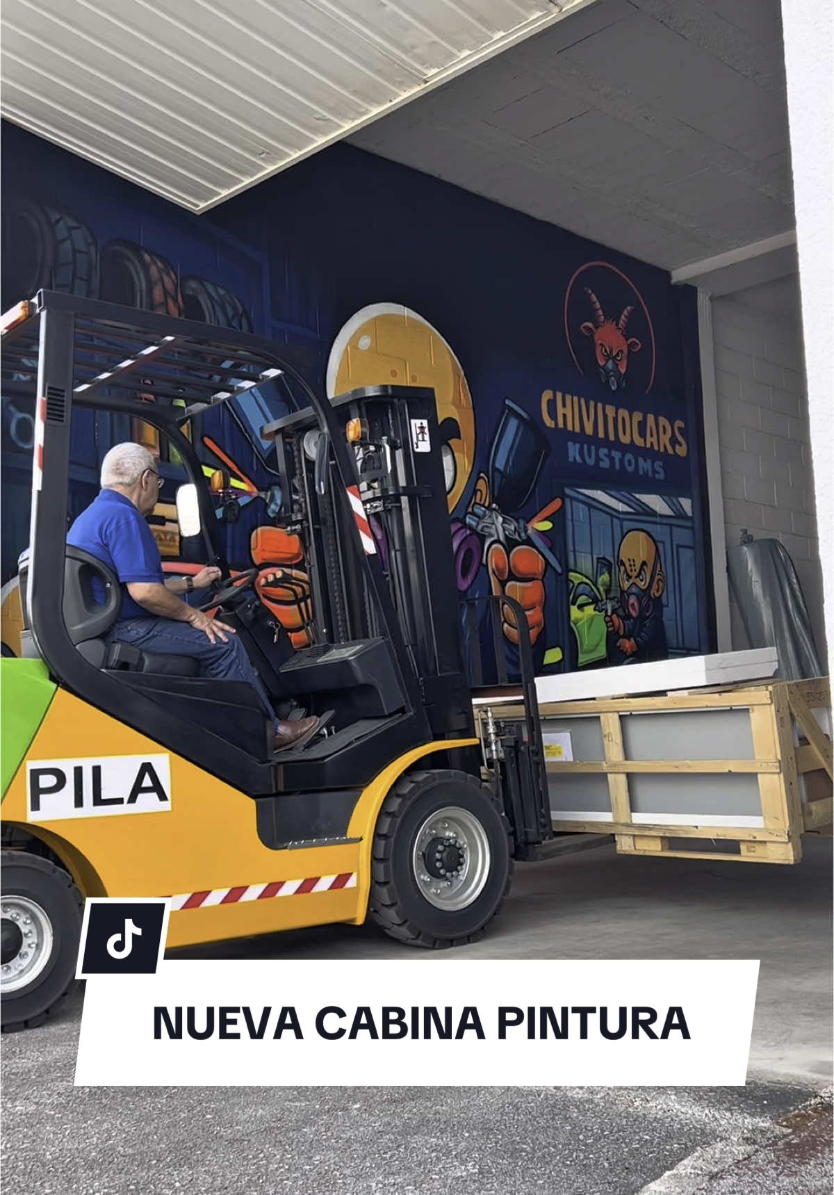 A post by @chivitocars on TikTok caption: Ya está aquí la cabina blowtherm 😍#coches #chapaypintura #cabinapintura #chivitocars #taller #parati 