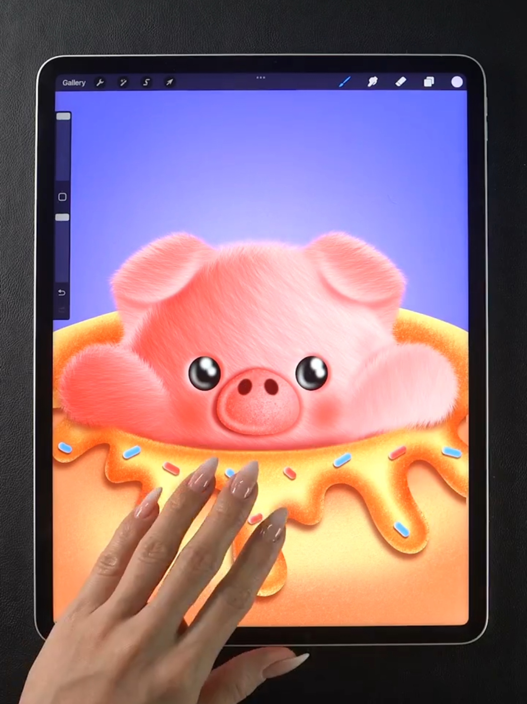 A post by @procreate.brushset on TikTok caption: Baby Pig  High Quality Brush, Available Link in bio ✍️🤩 #painting #illustration #digitalart #howtodraw #procreate #tutorials #drawing 
