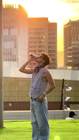 A post by @sundyjules on TikTok caption: Sunset, music & @CelsiusFrance energy 🔋#CollaborationCommerciale #CelsiusFrance