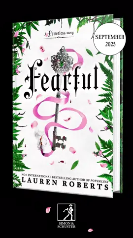 A post by @laurenrobertslibrary on TikTok caption: FEARFUL is coming!!!! I am so excited for you to read this novella and learn more about what really happened in Fearless 🩷🗡️#bookish #BookTok #powerlesslaurenroberts #powerlessseries @S&S Young Adult Books 📚 