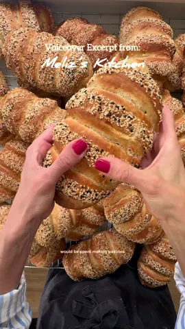 A post by @melizcooks on TikTok caption: Have you ever made “Kıbrıs Çöreği” (Cypriot seeded bread) before? If not, then you ABSOLUTELY should - I’ve just turned my kitchen into a micro bakery for my supper club tomorrow and it smells heavenly. In its most authentic form, it’s also known as “Nohut Çöreği” or “Nohutlu Çörek” (chickpea bread), made with fermented chickpea water (aquafaba) instead of yeast - this process is much like making sourdough (ekşi maya). I opt for a high-hydration yeasted dough enriched with milk to ensure a lovely fluffy inside, and lace it with a trio of fragrant spices synonymous with Cypriot cuisine (cinnamon, cloves and mahleb). And no çörek is compete with the pull apart segmented shape and an exterior that’s loaded with sesame seeds, Nigella seeds and aniseed. INGREDIENTS 500g strong white bread flour 225ml lukewarm milk 100ml lukewarm water 1 sachet (7g) instant dry yeast  1/4 tsp ground cinnamon 1/4 tsp ground cloves  1 tbsp olive oil  1 1/2 tsp salt  1 tsp sugar For brushing:  1 tbsp flour  1 tsp water  1 tsp milk  For coating: 4 tbsp sesame seeds 1 tsp Nigella seeds  1/4 tsp aniseed Full recipe on my blog and Meliz’s Kitchen. Please make it.  #melizcooks #kıbrısçöreği #çörek #oliveoil #sesameseeds #bread #meze #mezze #breakfast #lunch #dinner #melizcooks