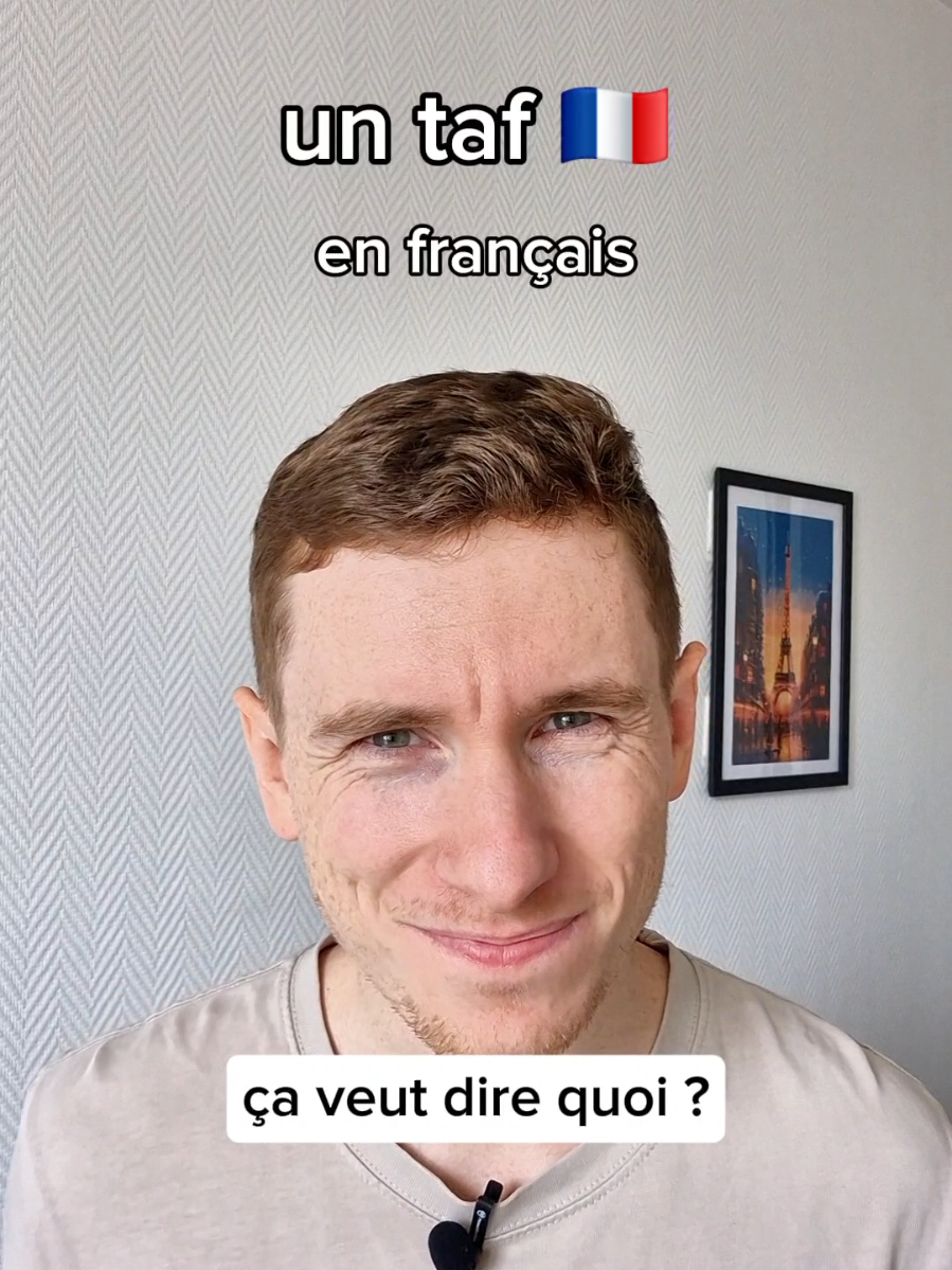 A post by @elmartino_french on TikTok caption: un taf en français #language #aprenderfrances #apprendrelefrançais #learnfrench #education 