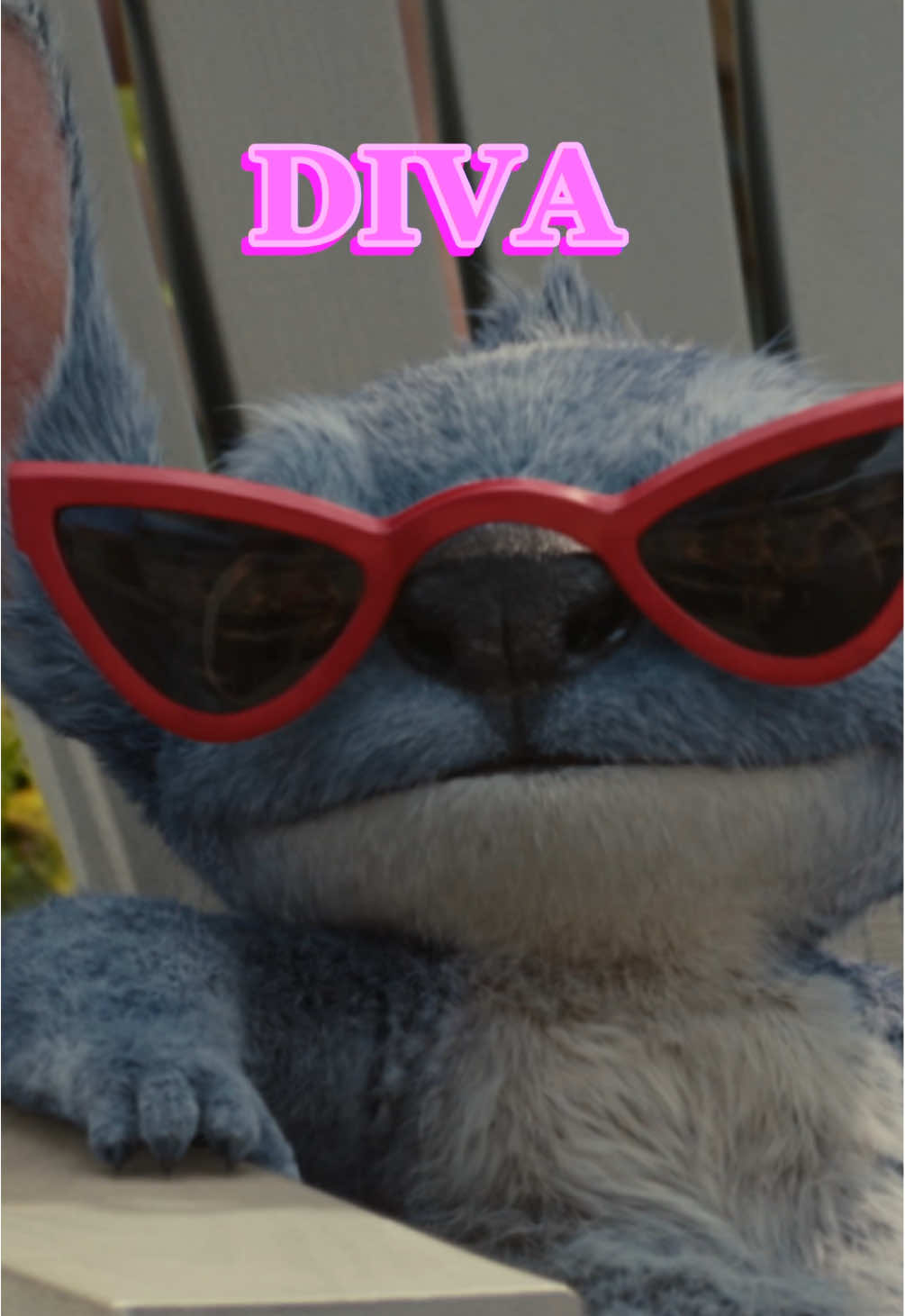 A post by @disneystudios on TikTok caption: who is this DIVA?? ✨👑⭐️ #LiloAndStitch is now playing only in theaters! Get tickets now.