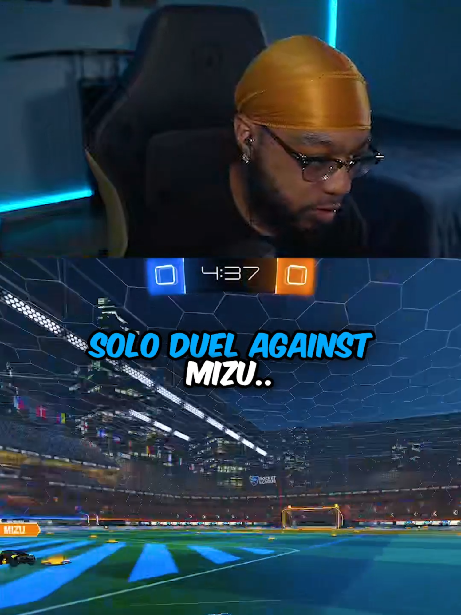 A post by @therealarsenal on TikTok caption: MIZU 1V1 #rocketleague #rocketleaguehighlights #rocketleaguegoals #arsenalrl