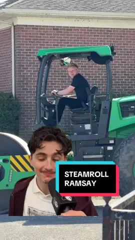 A post by @gordonramsayofficial on TikTok caption: Chefs can trade in their rolling pins for steamrollers from time to time 😂 I’m destroying things tonight on #secretservicefox  