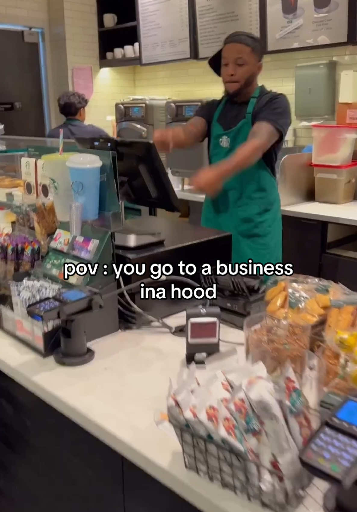 A post by @bendadonnn on TikTok caption: 😭😭😭😭😭 #bendadonnn #fy #starbucks 