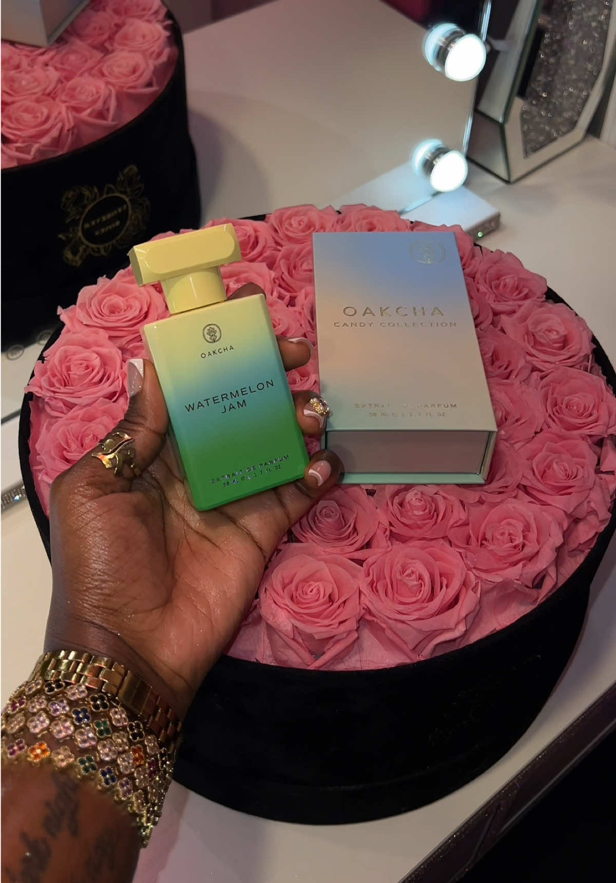 A post by @niciaakayyy on TikTok caption: Summer Time Perfume Must Have🍭🎀#fypシ #perfumereview #oakcha #watermelonjamoakcha 
