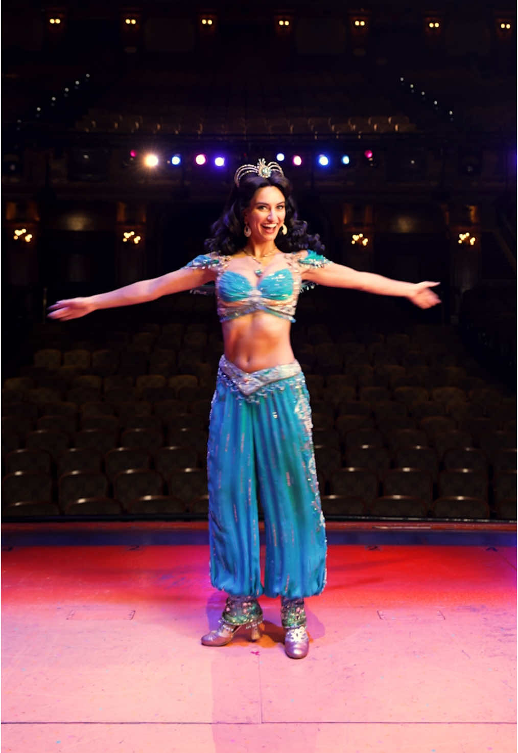 A post by @disneyonbroadway on TikTok caption: Love comes to those who go and find it. ✨💕 #broadway #disney #aladdin #byc #fyp 