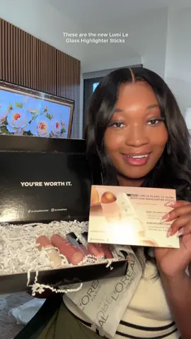 A post by @standbywithadrie on TikTok caption: @lorealparis Lumi Glaze Highlighter Unboxing Part 1 ✨ Just unboxed the Lumi Glaze Highlighter from L’Oréal and wow. This isn’t your average highlighter. It gives that glass skin glow without any glitter or chunkiness. The texture is smooth and balmy, almost like a gloss for your skin, and it blends like a dream.  You can wear it alone for a natural dewy look or layer it over foundation for that high impact radiance. Perfect for cheekbones, brow bones, or even the bridge of the nose. I’m loving how it gives that lit from within finish that looks expensive but feels lightweight. 😍 Are you grabbing this for summer?  🔗  on my LTK https://liketk.it/5fYZ1 #lorealparis #lorealmakeup #drugstoremakeup #makeupreview #prunboxing #beautypr #beautyinfluencer #makeuptutorial #beautycreator #beautyfinds #makeupfinds #summermakeup #glasskin #highlighters #travelinfluencer #travelblogger #atlantainfluencer #atlantabloggers #lorealparismakeup #lorealpartner