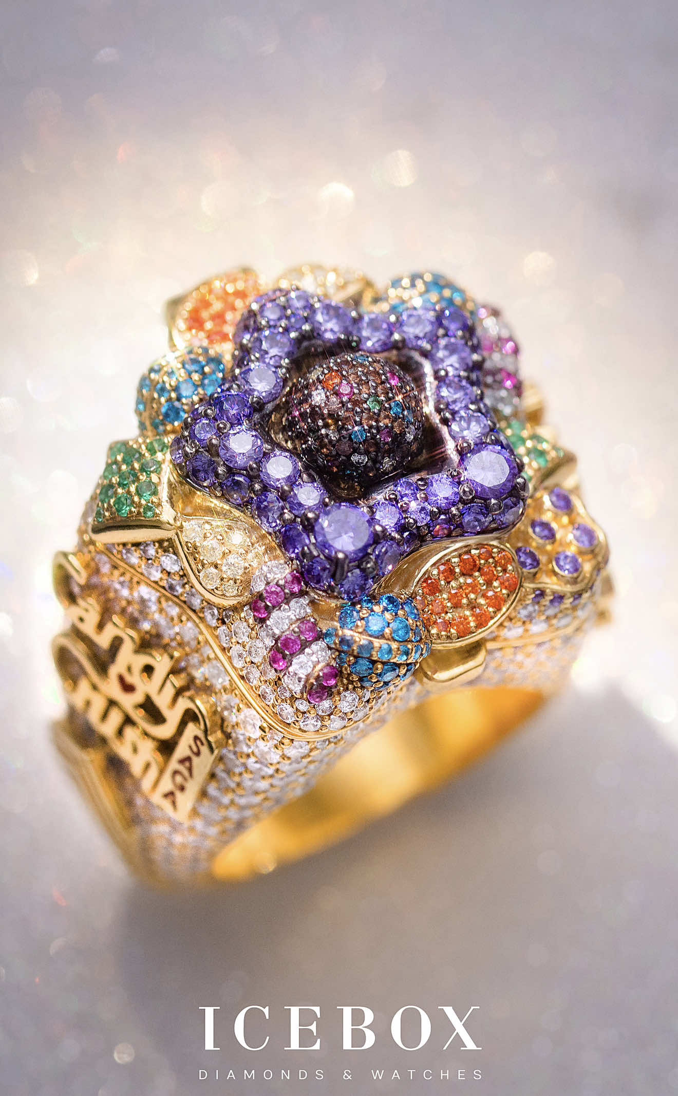 A post by @icebox on TikTok caption: Icy. Iconic. Irresistible. The Championship Ring is here 💎✨ who’s taking this beauty home?