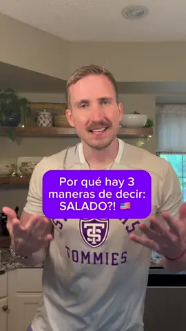 A post by @spencerconoce on TikTok caption: Por que en inglés hay 3 maneras de decir “salado”? 