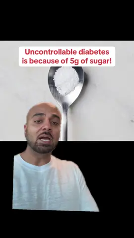 A post by @ravmalik on TikTok caption: 5g of sugar is all it takes to develop diabetes!