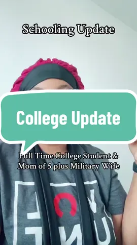 A post by @itzgeegee on TikTok caption: #college #collegestudent #momtok #momof5 #militaryspouse 