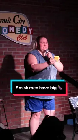A post by @chelcielynn on TikTok caption: Not one but 2 ✌🏽 #standupcomedy #amish 