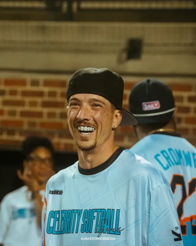 A post by @seanfogelson513 on TikTok caption: Celebrity softball game 2025