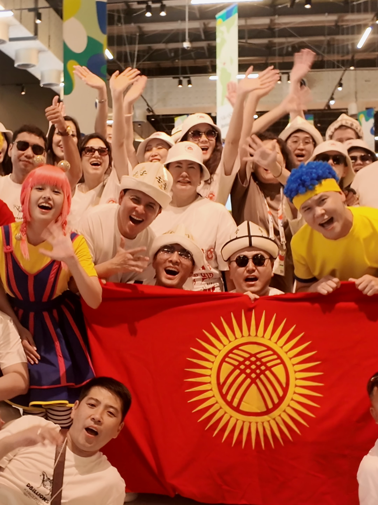 A post by @dbillions_kids_songs on TikTok caption: 🇰🇬 Kyrgyz energy at Expo 2025 in Japan 🇯🇵 Through music, dance, and smiles — we share the culture and spirit of our country! With love from Kyrgyzstan to the heart of Japan 💛✨ #DBillions #Expo2025 #Japan #Kyrgyzstan #KidsContent #FeelGood #Wholesome  #WorldExpo #CulturalExchange #FamilyFun #GlobalStars #foryou #foryoupage #fyp