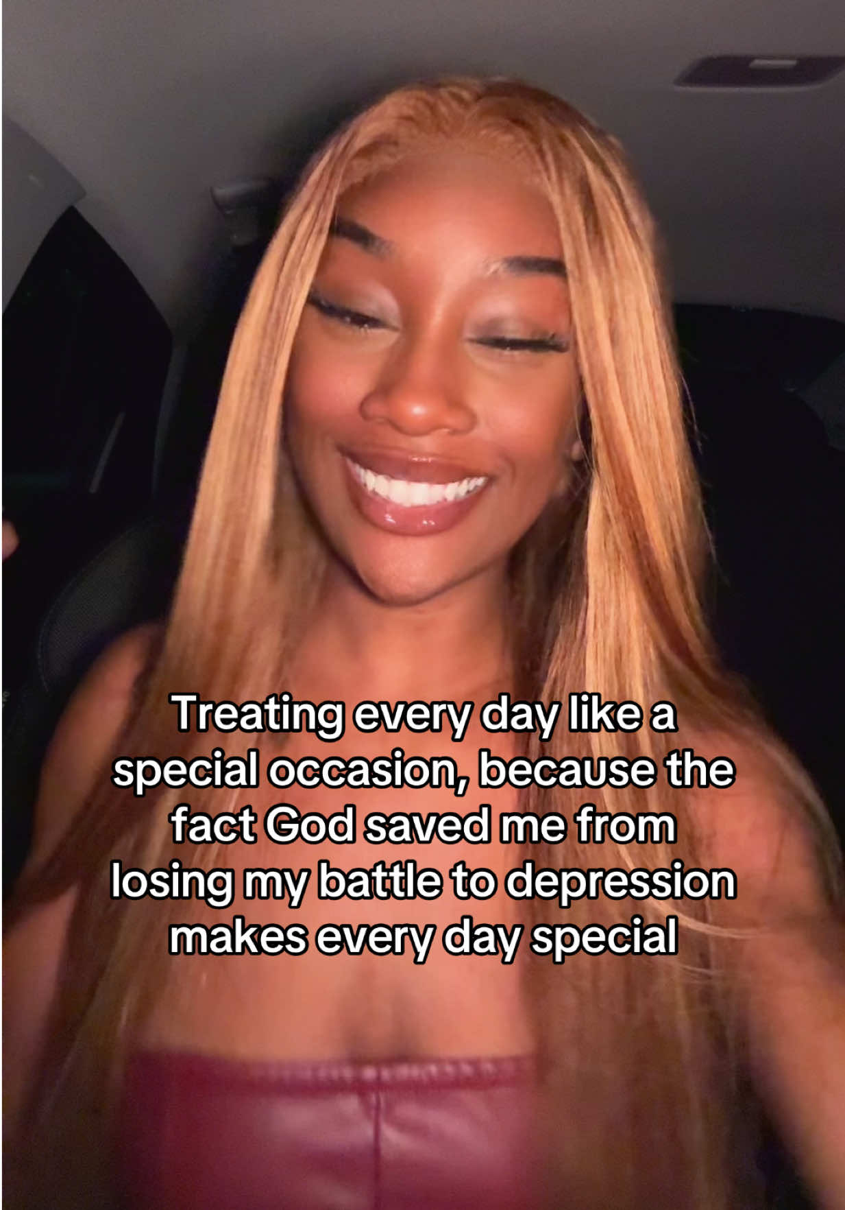 A post by @thatssomaygan on TikTok caption: Every day is a blessing❤️ thank you Jesus❤️ #depression #testimony 