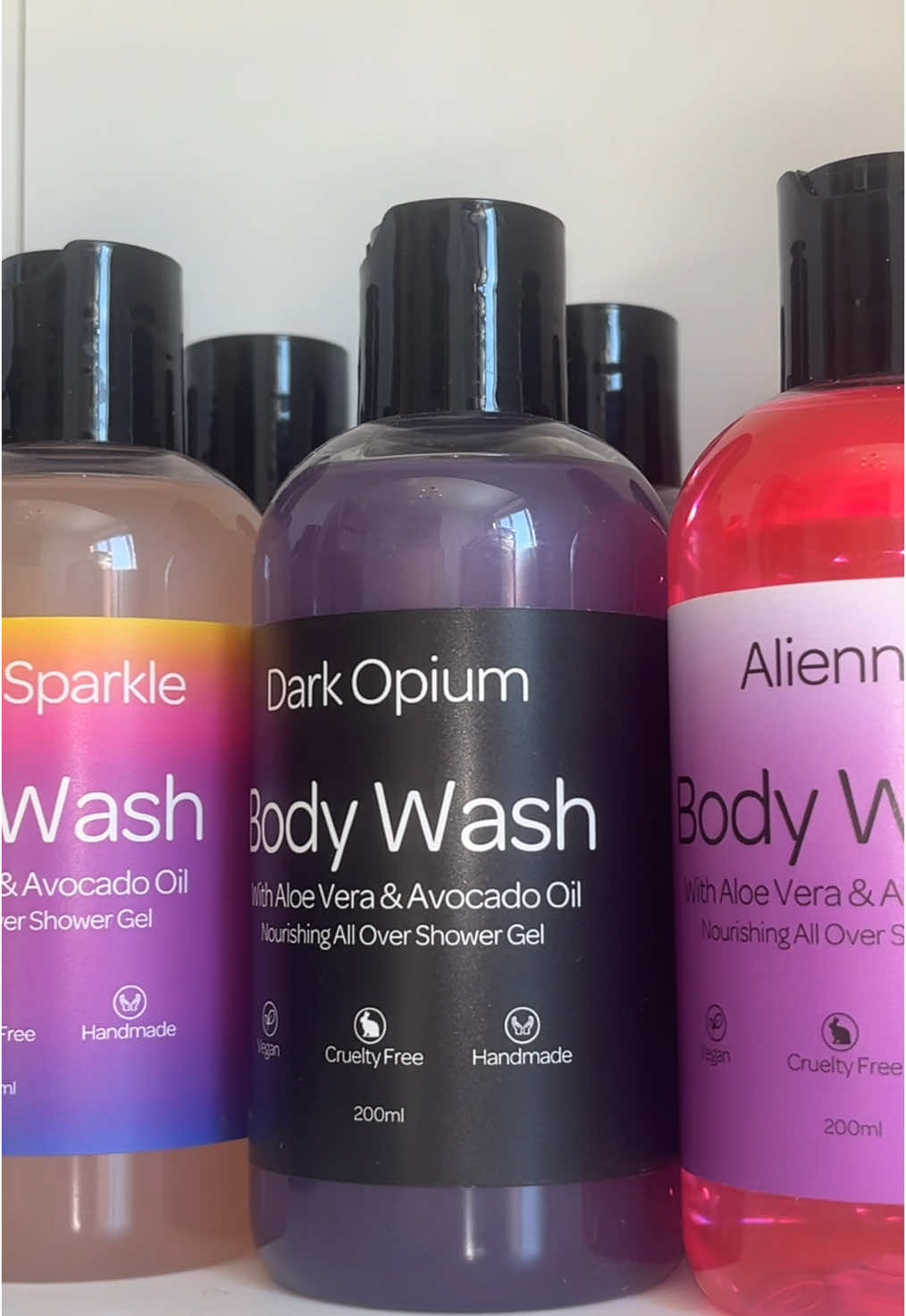 A post by @carlysscents on TikTok caption: #showergels #bodywash #showergelviral 