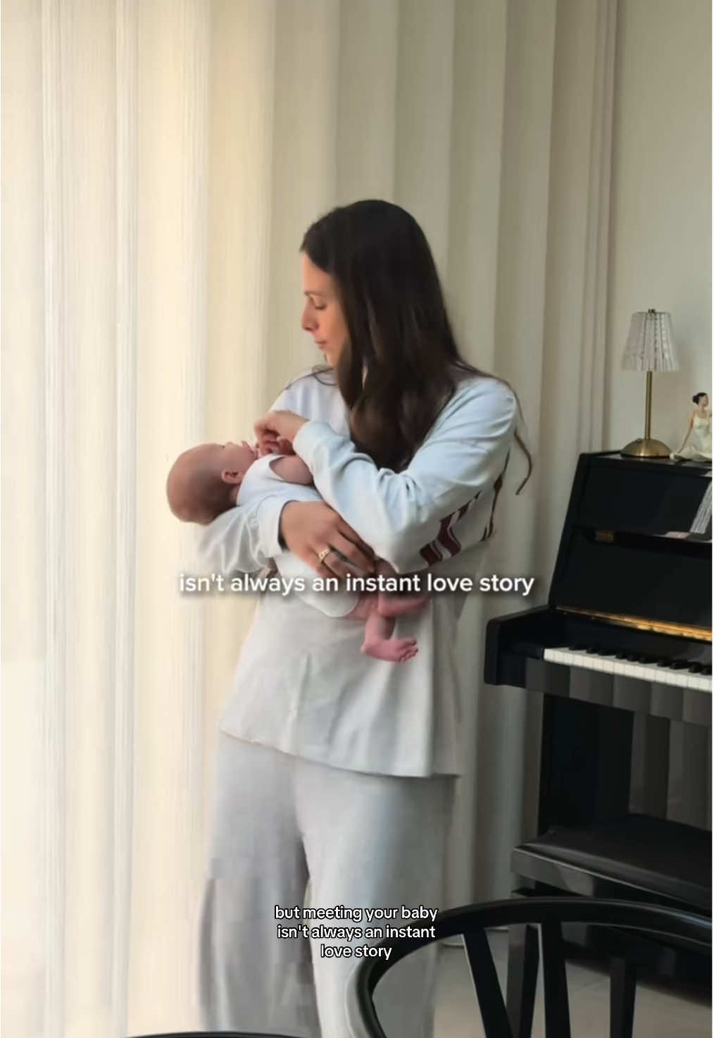 A post by @lifewithmaab on TikTok caption: #Stitch with @Steph thank you Steph for addressing feelings many mums go through but feel shame to speak about it 🤍 #postpartum #postnatal #newborn #newbaby #mumtobe #pregnancy #pregnancyjourney #birthstory
