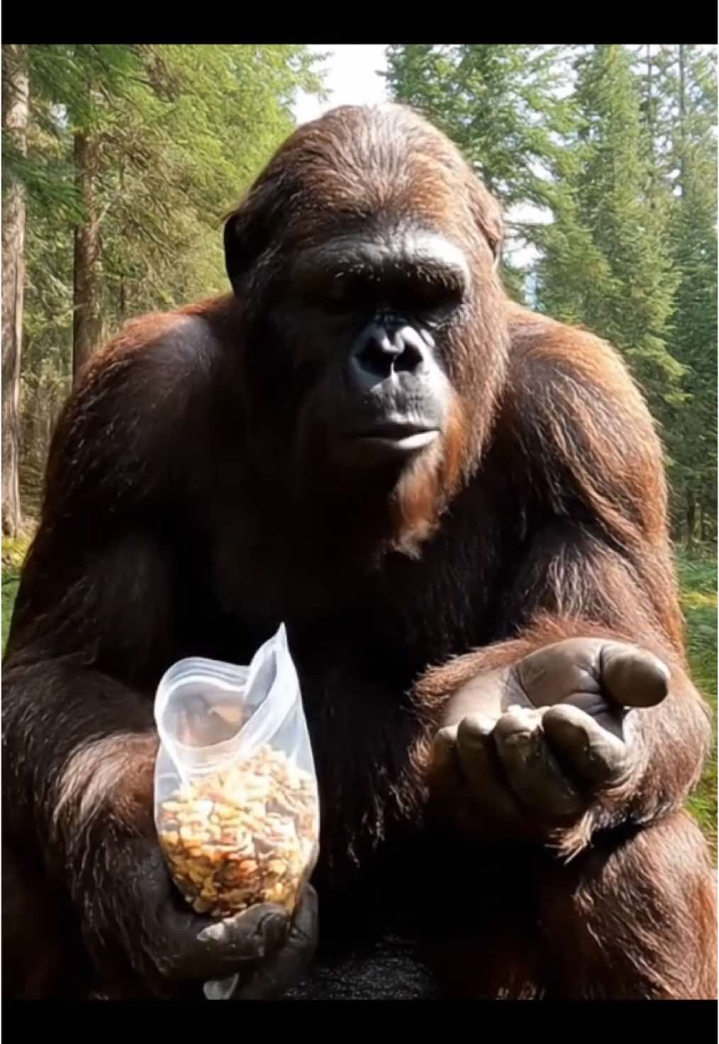 A post by @infinitecr8 on TikTok caption: Bigfoot Vlog Day 8. Food Review and Life Advice #bigfoot #bigfootisreal #vlog #usa🇺🇸 #fyp #outdoors #bigfootvlog