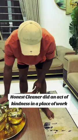 A post by @da_seer87 on TikTok caption: #Honest #Cleaner #did #an #act #of #kindness #in #a #place #of #work #official_daseer #daseer #foryou #movie #viral_video 