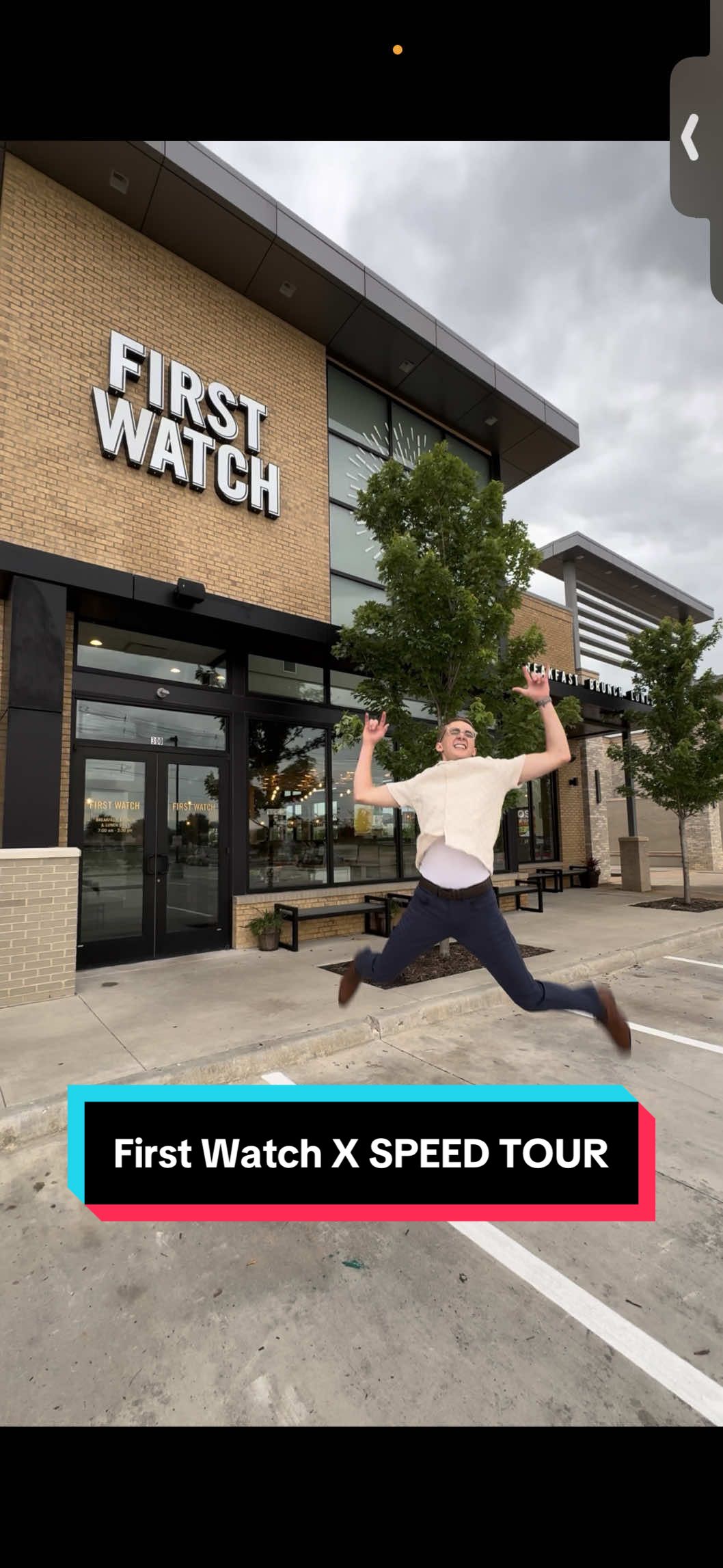 A post by @trent_miller__ on TikTok caption: First Watch X SPEED TOUR 💨 Visit @First Watch For The Best Brunch And Everyday Breakfast📍✨ #fyp #firstwatch #RealEstateAgent #Speedtour #breakfast #brunch #firstwatchpartner