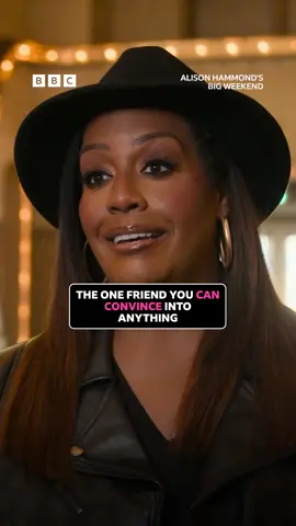 A post by @bbc on TikTok caption: Never a dull day when your bestie is up for anything 🤞 #AlisonHammondsBigWeekend #AlisonHammond #MelB #SpiceGirls #ScarySpice #Dancing #Stage #BestFriend #UpForAnything  Alison Hammond spends her big weekend with Spice Girl Mel B. Alison convinces Mel to take to the stage with her and show her an old dance routine.