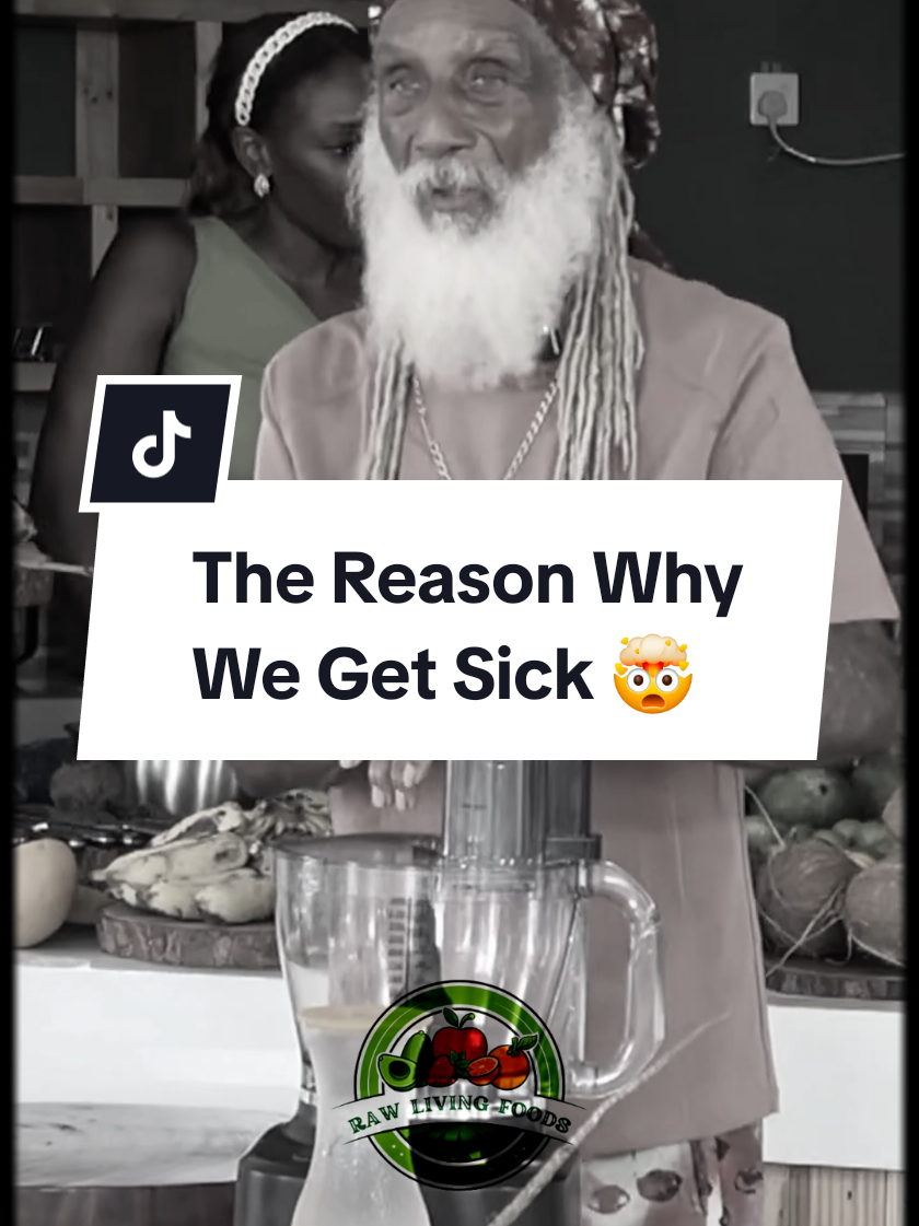 A post by @rawlivingfoods on TikTok caption: We Are Not Designed to be Sick! 😳 - #health #advice #healthtips #natural #organic #vegan #livingfood #diet #Godsfood #nutrition #rawfood #fasting #detox #global #love #viral #foods 