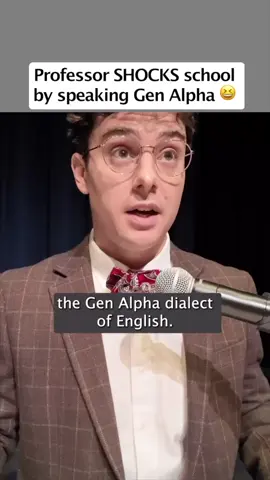 A post by @xiaomanyc on TikTok caption: Professor Shocks Students Speaking Gen Alpha Slang