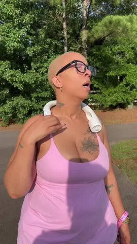 A post by @montezwilson on TikTok caption: You are going to NEED one of these🤯 If you enjoy outdoor activities, this @Warmco portable neck fan is definitely a must-have👌🏽☀️ #Warmco #neckfan #Batteryfan #OutdoorFan #PortableFan