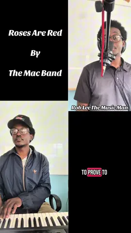 A post by @robleethemusicman on TikTok caption: Just about #roses#are#red#mac#band#babyface#lareid#rnb#soul#funk#roblee#piano#logic#akg#microphone#vocalistoftiktok#musiciansoftiktok