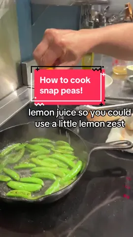 A post by @thechefsmartypants on TikTok caption: Yesterday, I showed you how to prep your peas, so let’s cook them! 🫛  More cooking tips on my Substack newsletter. Link in bio to read and subscribe!  #peas #snappeas #snowpeas #cooking #cookingtips #greenveggies #greenvegetables @Whole Foods Market @Lodge Cast Iron 