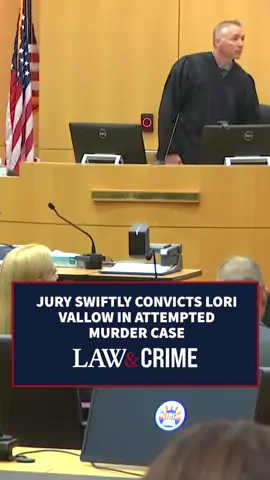 A post by @lawandcrime on TikTok caption: WATCH: Lori Vallow was quickly found guilty of attempting to murder her former nephew-in-law, Brandon Boudreaux, in October 2019. The jury took less than an hour to find the already convicted killer guilty. She is expected to be sentenced on July 25th. #MurderCase #trials #LoriVallowDaybell #LoriVallow #truecrimestories #truecrime #truecrimecommunity #Verdict #lawandcrime