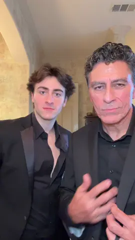 A post by @in_the_nic_of_time on TikTok caption: Spiffy + ready to film with my dad @Harry's #harryspartner #harrysplus 