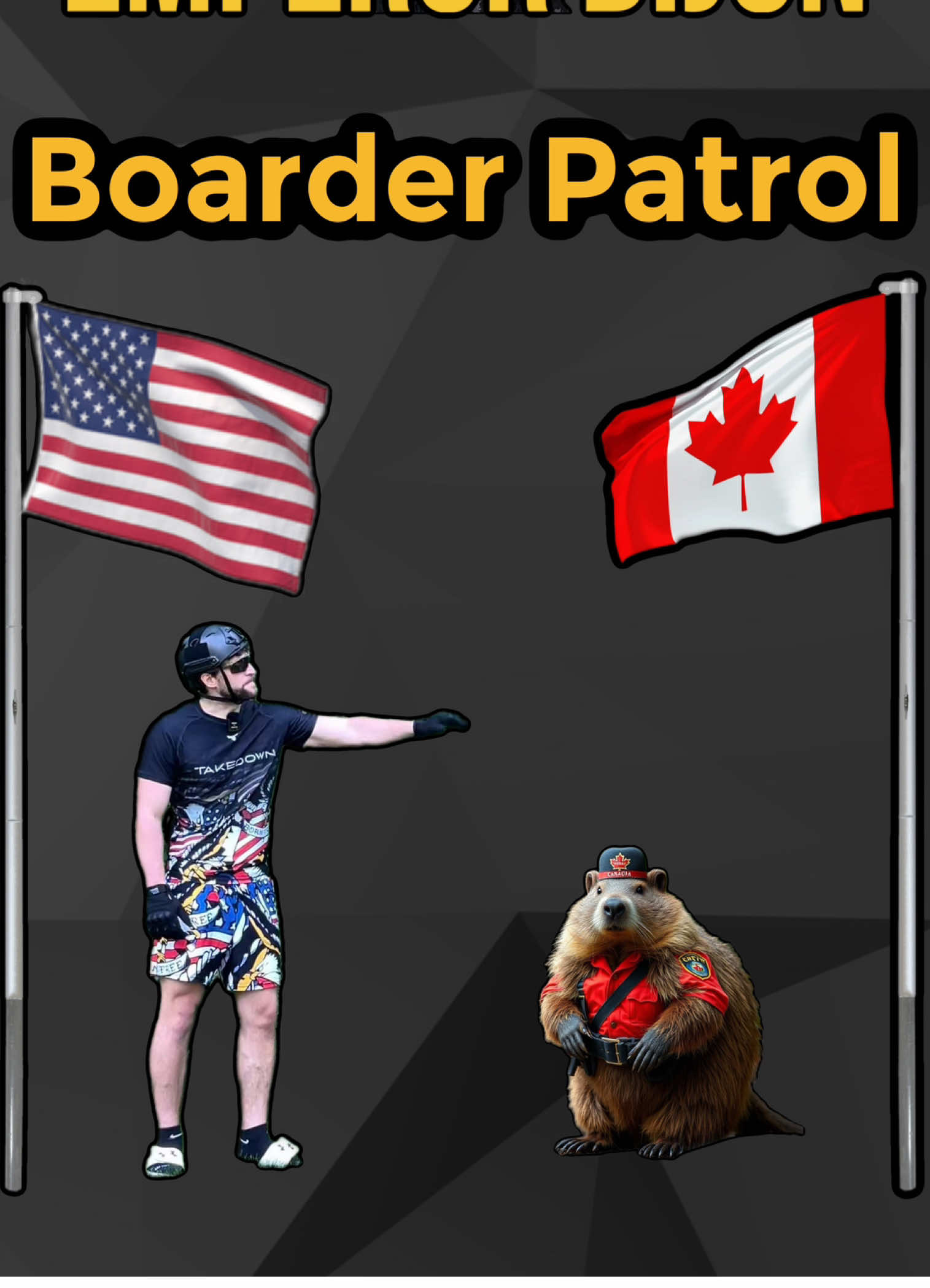 A post by @uncle_dijon on TikTok caption: I am the border #haha #laugh #comedу #viral #jokes 